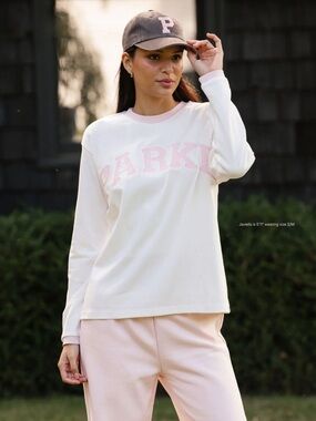 PARKI Pink-Trim Long Sleeve Top XXL—-NWT
